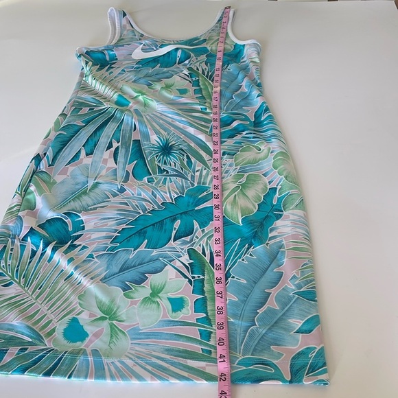 Nike Tropical Print Dress - Green and White - Picture 7 of 9
